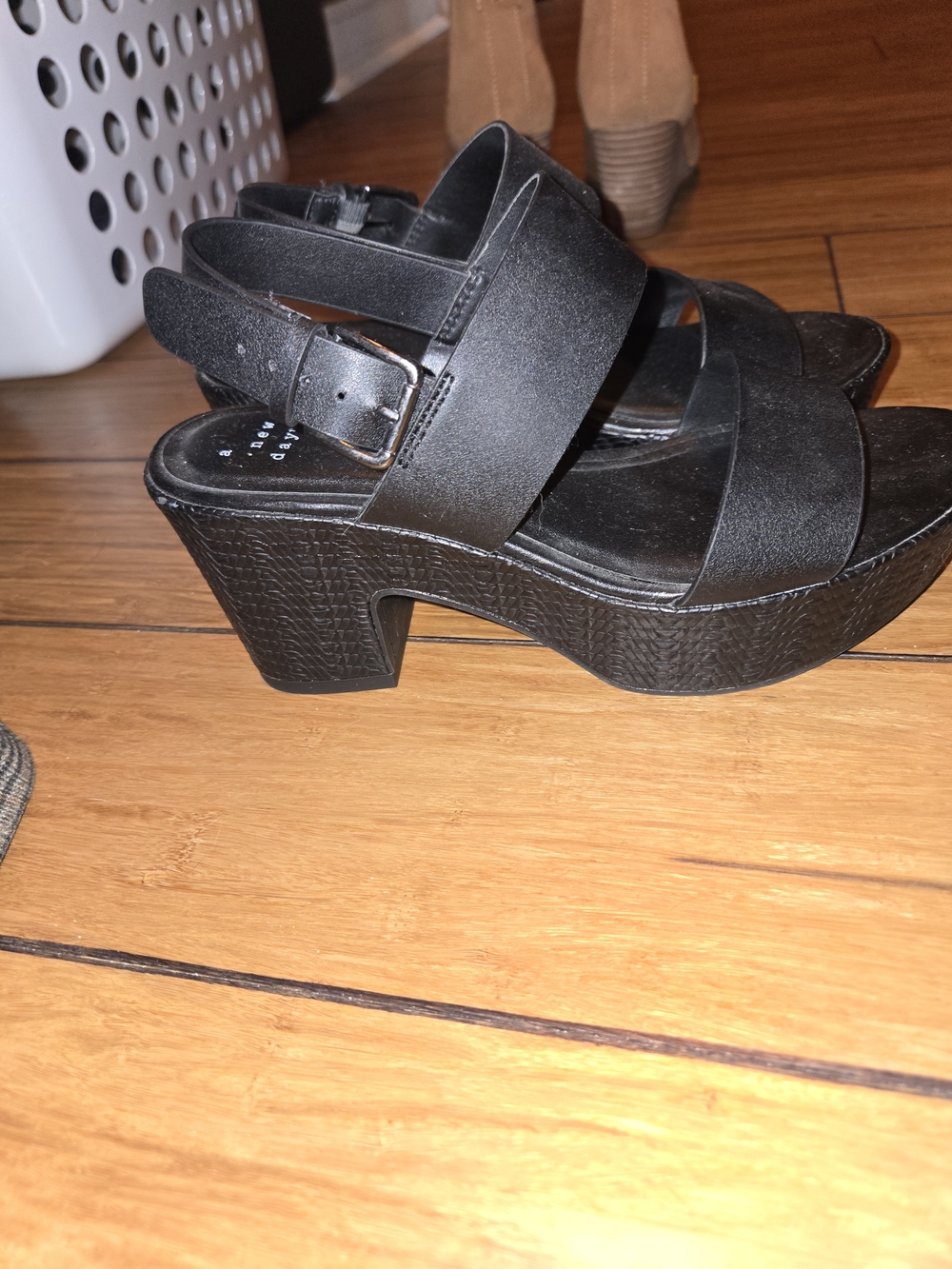 Target Black Platform Strappy Sandals